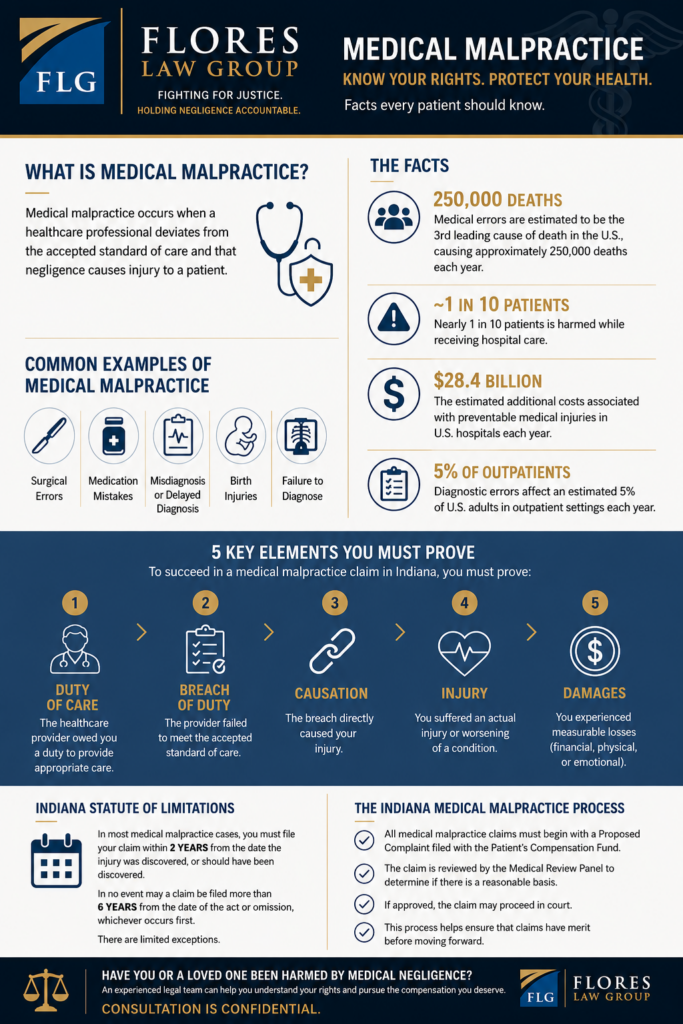 Indiana Medical Malpractice Infographic