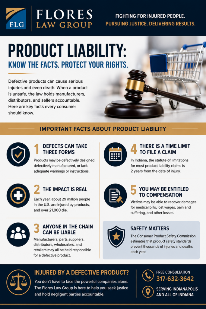 Indiana Product Liability InfoGraphic