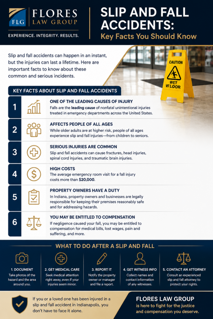 Indiana Slip and Fall Infographic