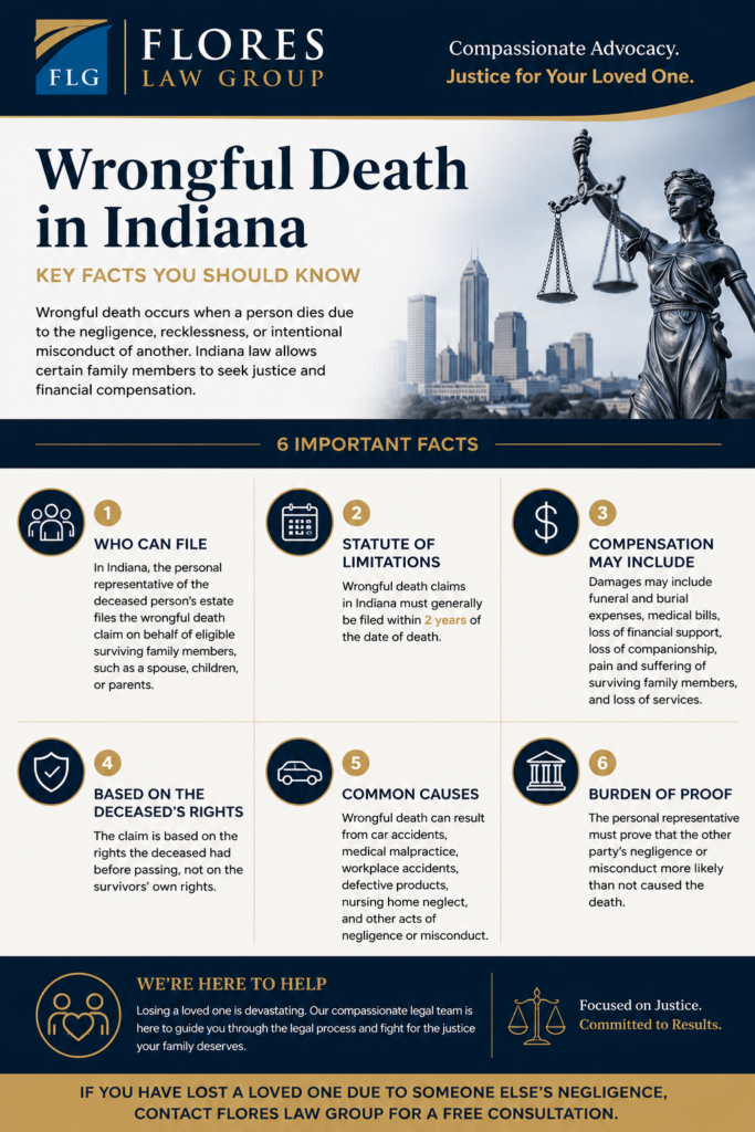 Indianapolis Wrongful Death Infographic