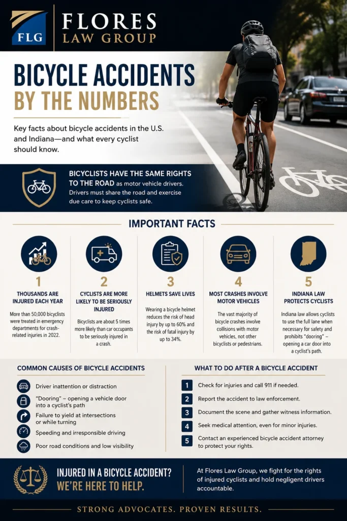 Indiana Bicycle Accident Infographic